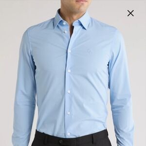 Cavalli Class Sky Blue Men's Dress Shirt, Slim Fit